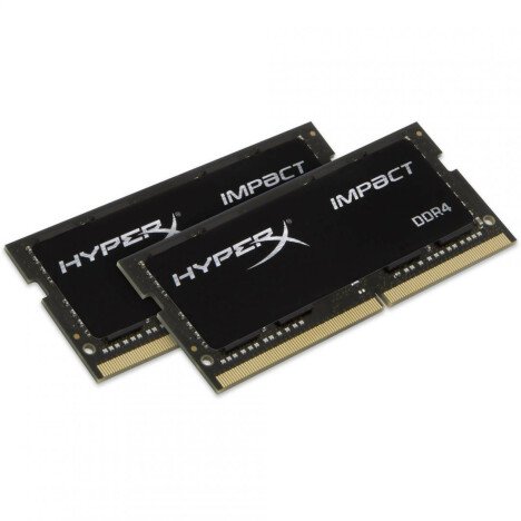Memorie RAM notebook Kingston HyperX Impact, SODIMM, DDR4, 16GB 2x8GB, CL15, 2666MHz